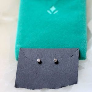 Brilliant Earth 14k white gold diamond stud earrings